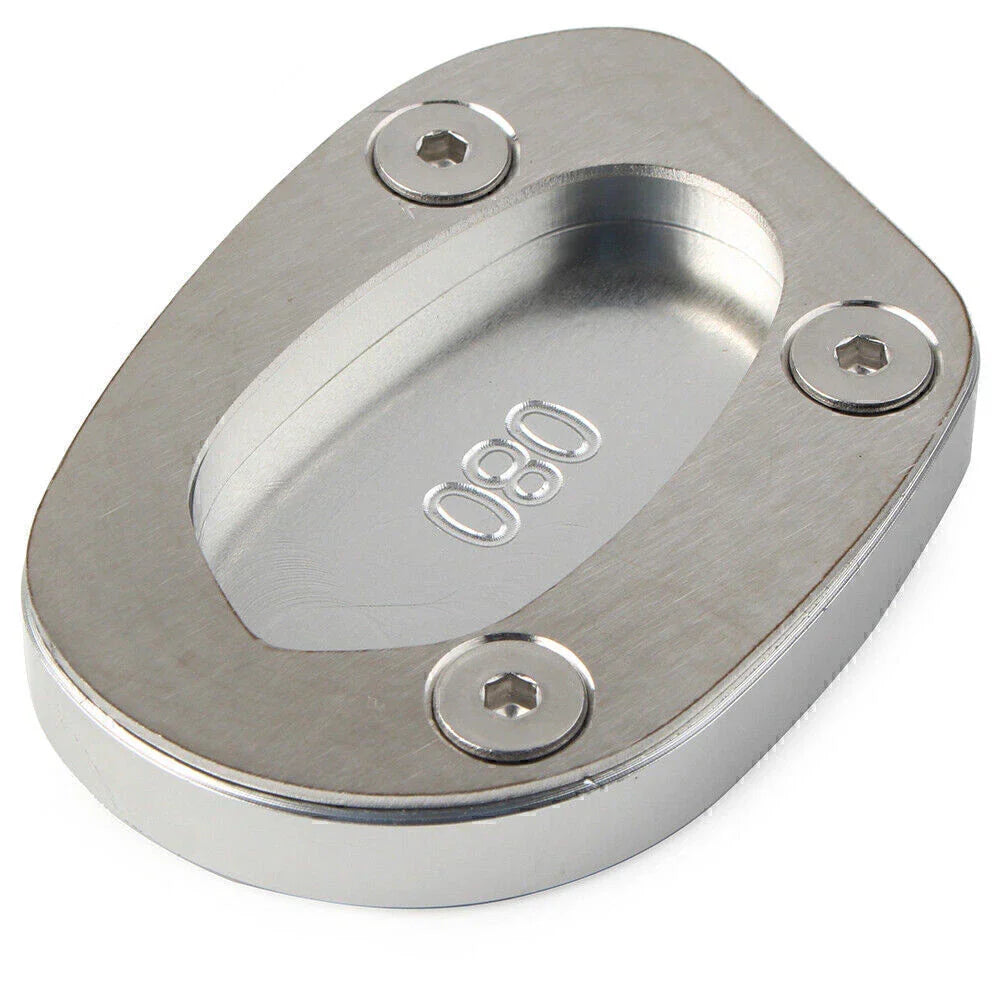 Kickstand Side Stand Enlarger Plate for Speed Twin 1200 (2019-2021) Silver