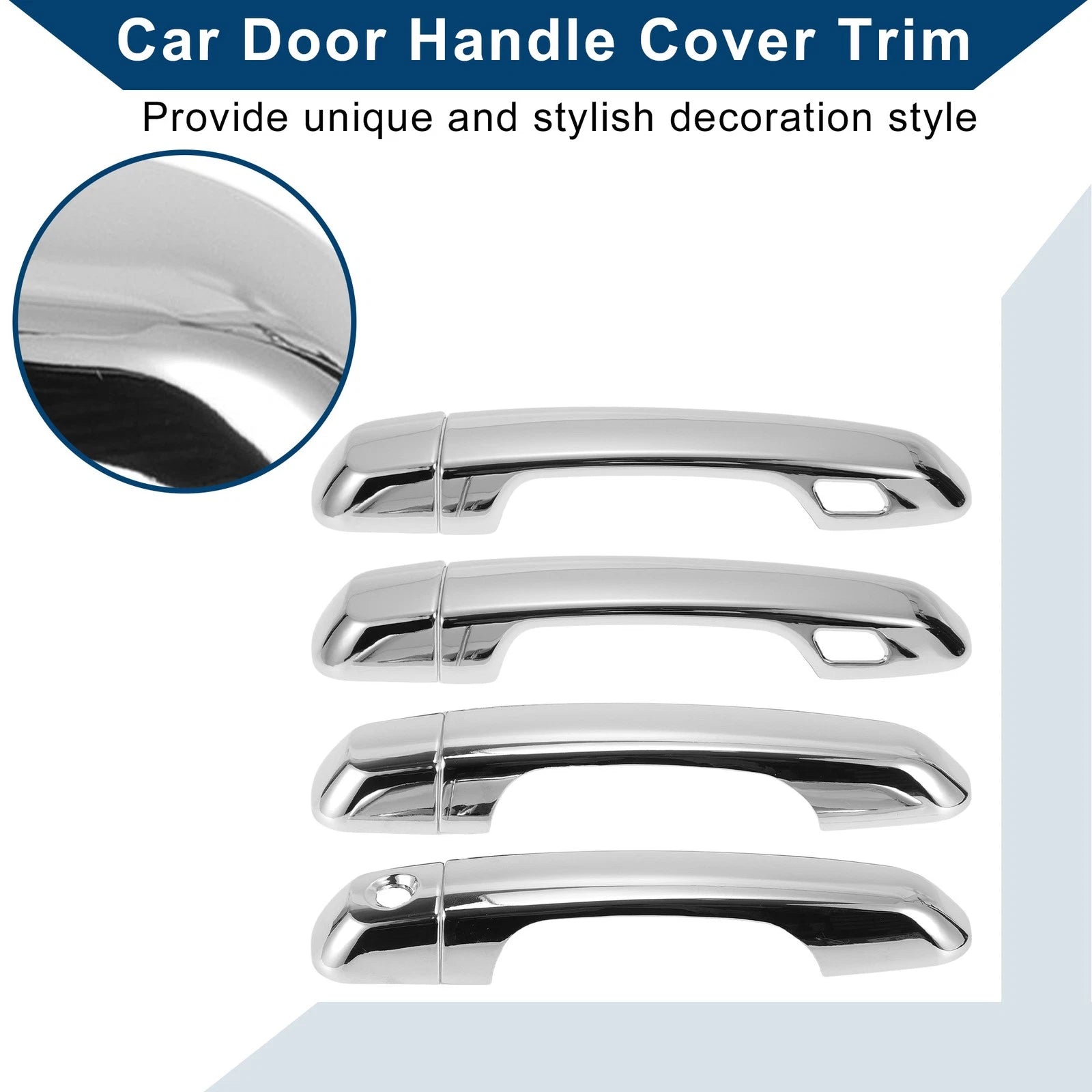 Car Door Handle Cover Trim for Toyota Land Cruiser Prado J150 J200 (2009–2021)