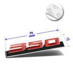3D Polished Metal Red Emblem Decal for Lexus Infiniti