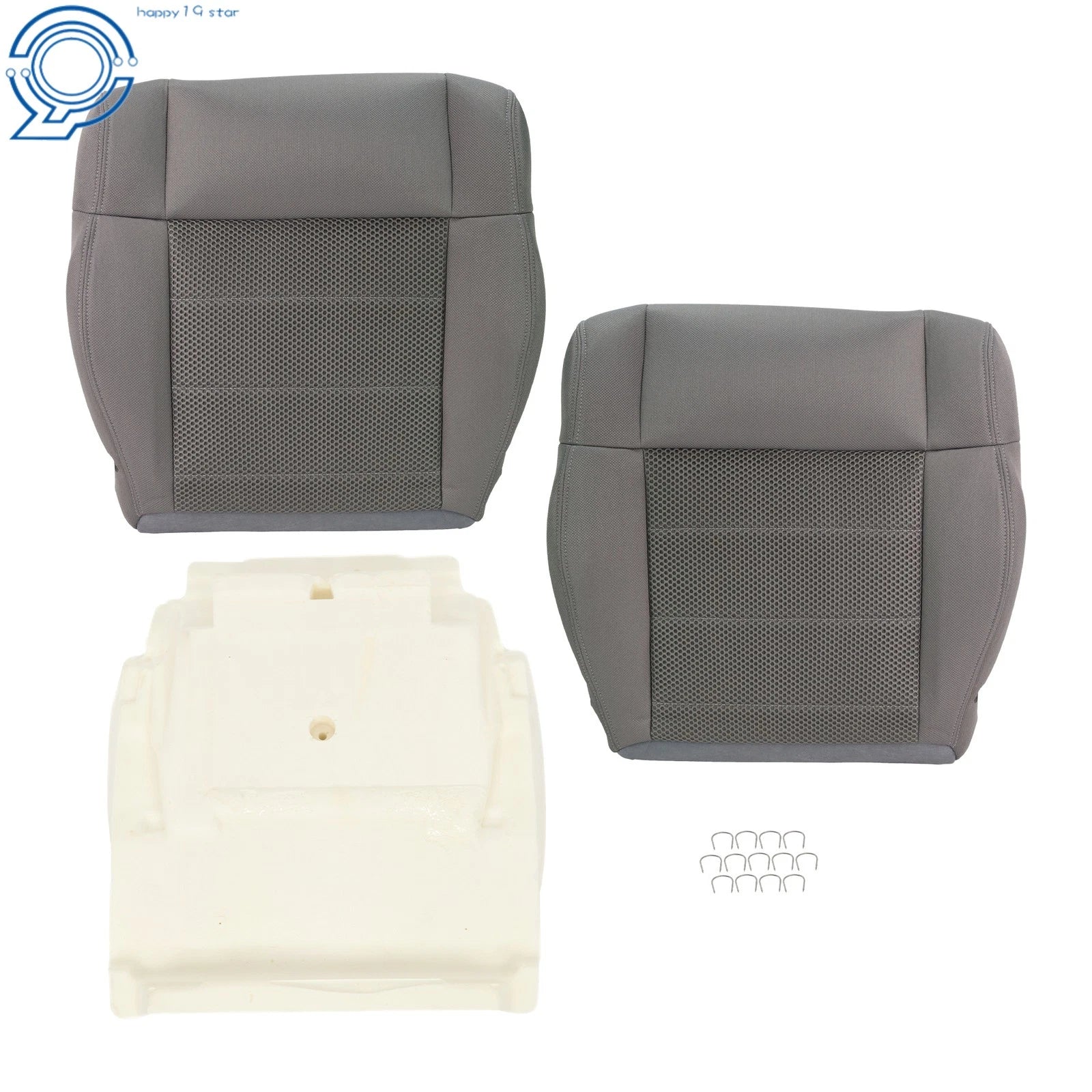 Seat Cover Set for Jeep Wrangler (2007–2012) with Driver Foam Pad