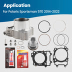 99mm Piston Cylinder Gasket Top End Kit for Polaris Ranger 570 (2014–2022) 3022860