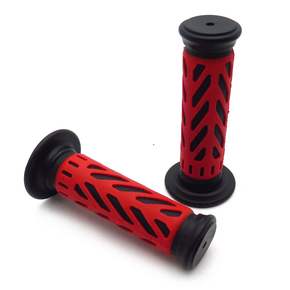 Red Gel Hand Grips 25mm for Kawasaki Brute Force Prairie (2003–2023)