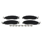 Set of 4 Akebono Severe Duty Rear Ceramic Disc Brake Pads for Dodge Ram