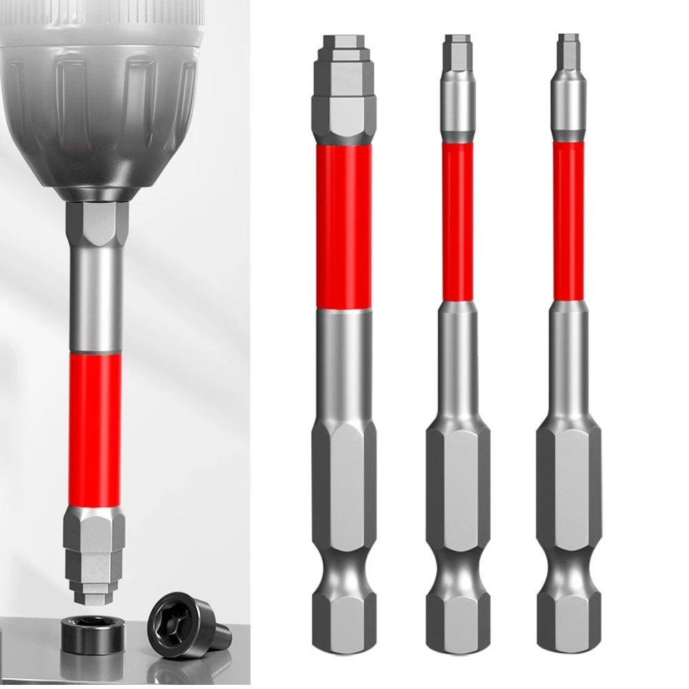 Hex Shank Electric Screwdriver Bits Set of 2 (1.5-6mm, 65mm, 100mm)