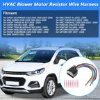 HVAC Blower Motor Resistor Wire Harness for Chevy GMC (No.PT1739/88987856)