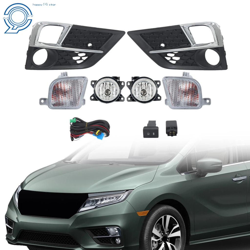Set of 2 Front Fog Lights for Honda Odyssey (2018–2020)