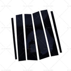 6PCS Black Pillar Post Cover Trims for Nissan Titan Crew Cab (2004–2015)