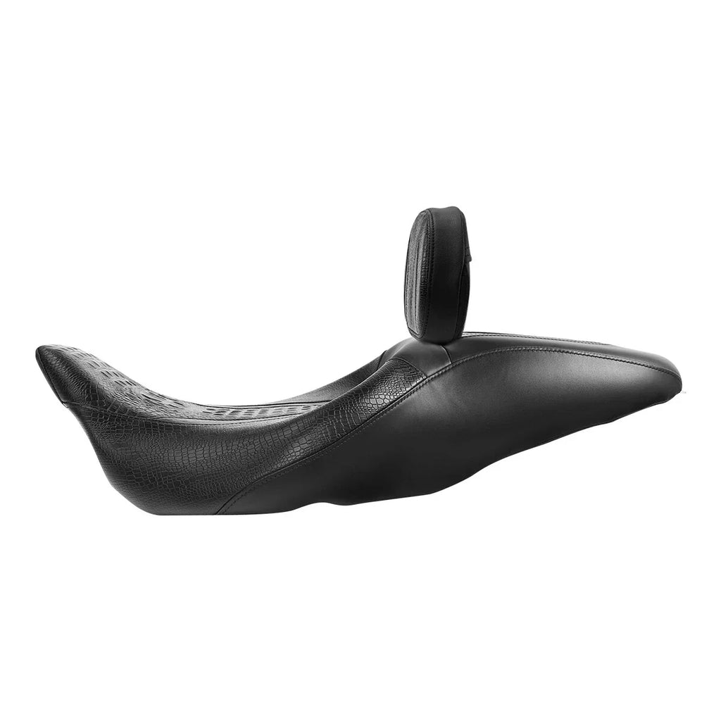 Black Driver Passenger Seat & Backrest for Harley Electra Glide (2009-2023)