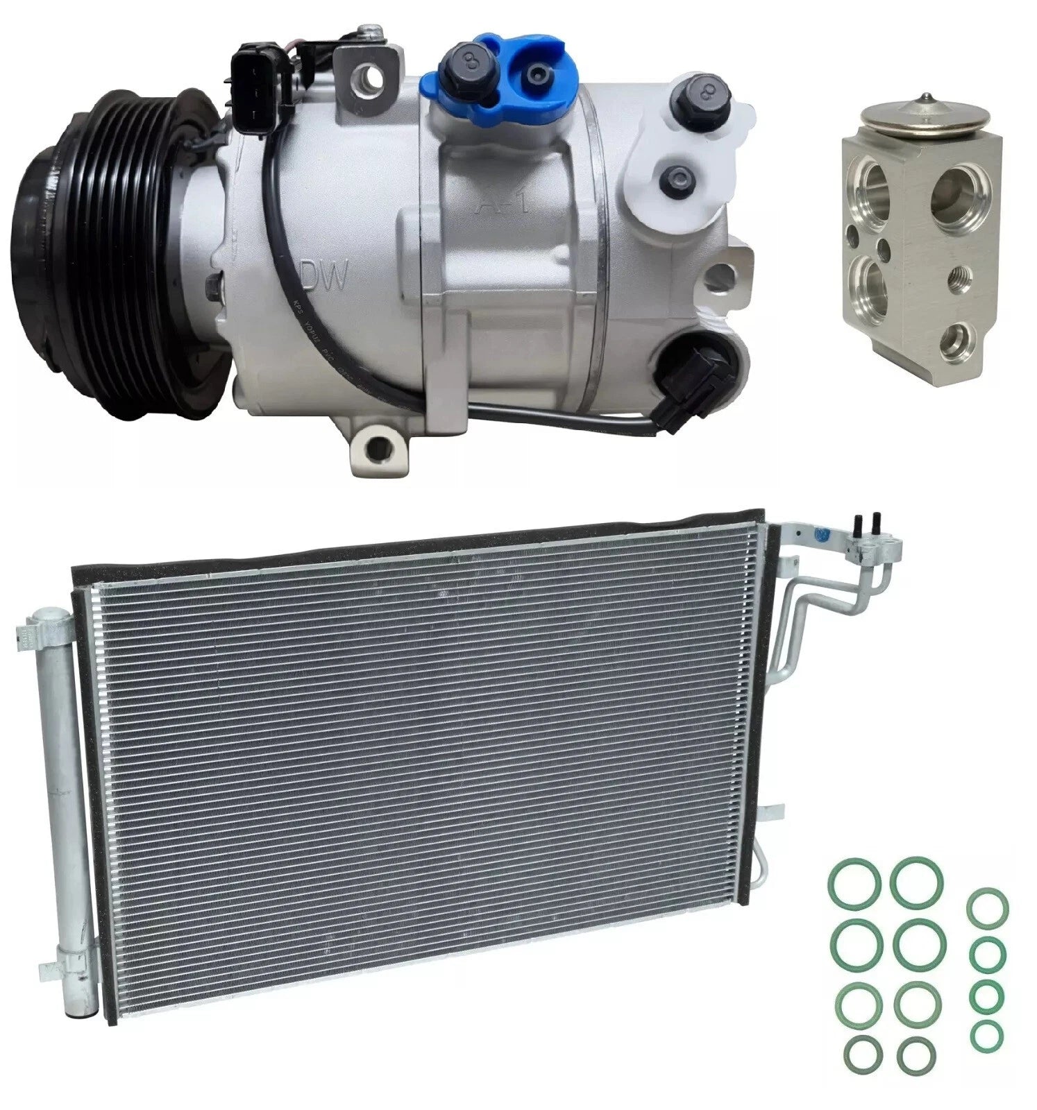 A C Compressor Kit With Condenser Replacement for Hyundai Kona 2.0L (2019–2019)