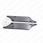 Black Billet Saddlebag Latch Cover for Harley Touring (1993–2013)