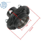 Set of 2 Spindle 6 Lug 5.5" Trailer Hub Idler Axle Kit #42 w/Bearing Kit
