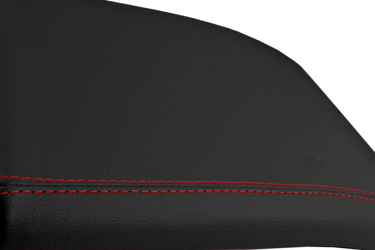 Console Lid Cover for Ford F150 (2004–2008) - Leather, Red Stitch