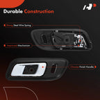 Front Left Interior Door Handle with Lock Hole for Ford Taurus (2013-2019)