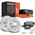 Front Drilled Rotors & Ceramic Brake Pads for BMW E92 335d 2009–2011