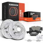 Front Drilled Rotors & Ceramic Brake Pads for BMW E92 335d 2009–2011