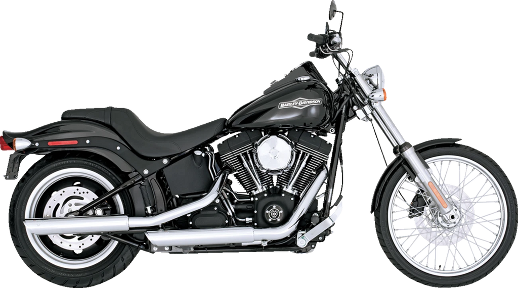 3" Twin Slash Slip-On Muffler for Vance & Hines (Chrome) 16834