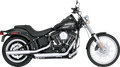 3" Twin Slash Slip-On Muffler for Vance & Hines (Chrome) 16834