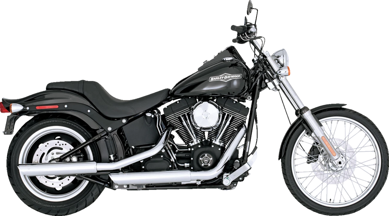 3" Twin Slash Slip-On Muffler for Vance & Hines (Chrome) 16834