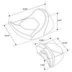 Driver & Passenger Seat for Harley Touring Street Glide Road Glide (2023–2024)