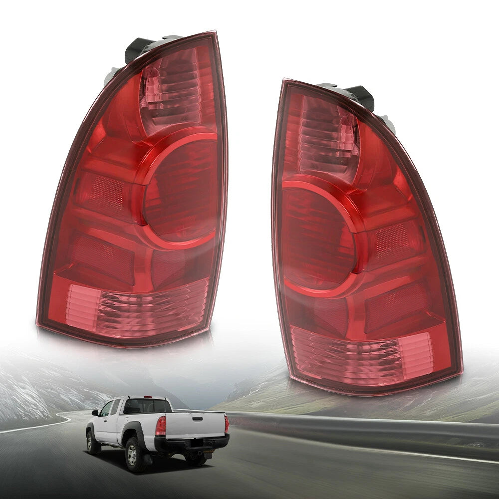 Tail Lights for Toyota Tacoma (2005–2015) with Bulbs, Left + Right
