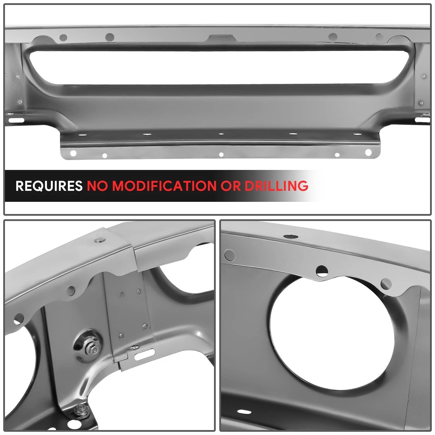 Polished Chrome Front Bumper Face Bar for Ford F-150 (2006–2008)