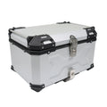 65L Aluminum Motorcycle Trunk Tour Tail Box Waterproof Luggage Case