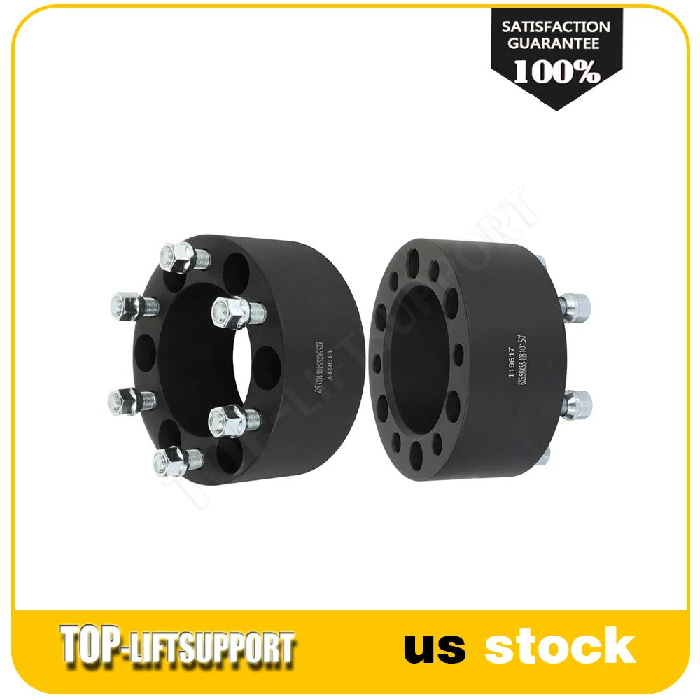 2X 3 Inch Wheel Spacers for GMC Sierra 1500, Chevy Silverado 1500