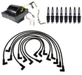 Ignition Wires & Spark Plugs Kit for Chevy P10 K20 GMC P35 K25 (1 Coil, V8)