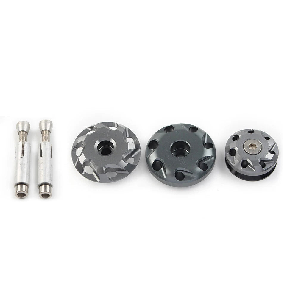3X CNC Frame Hole Covers Fairing Bolts Caps for Kawasaki Ninja 1000 Z1000 Z1000SX
