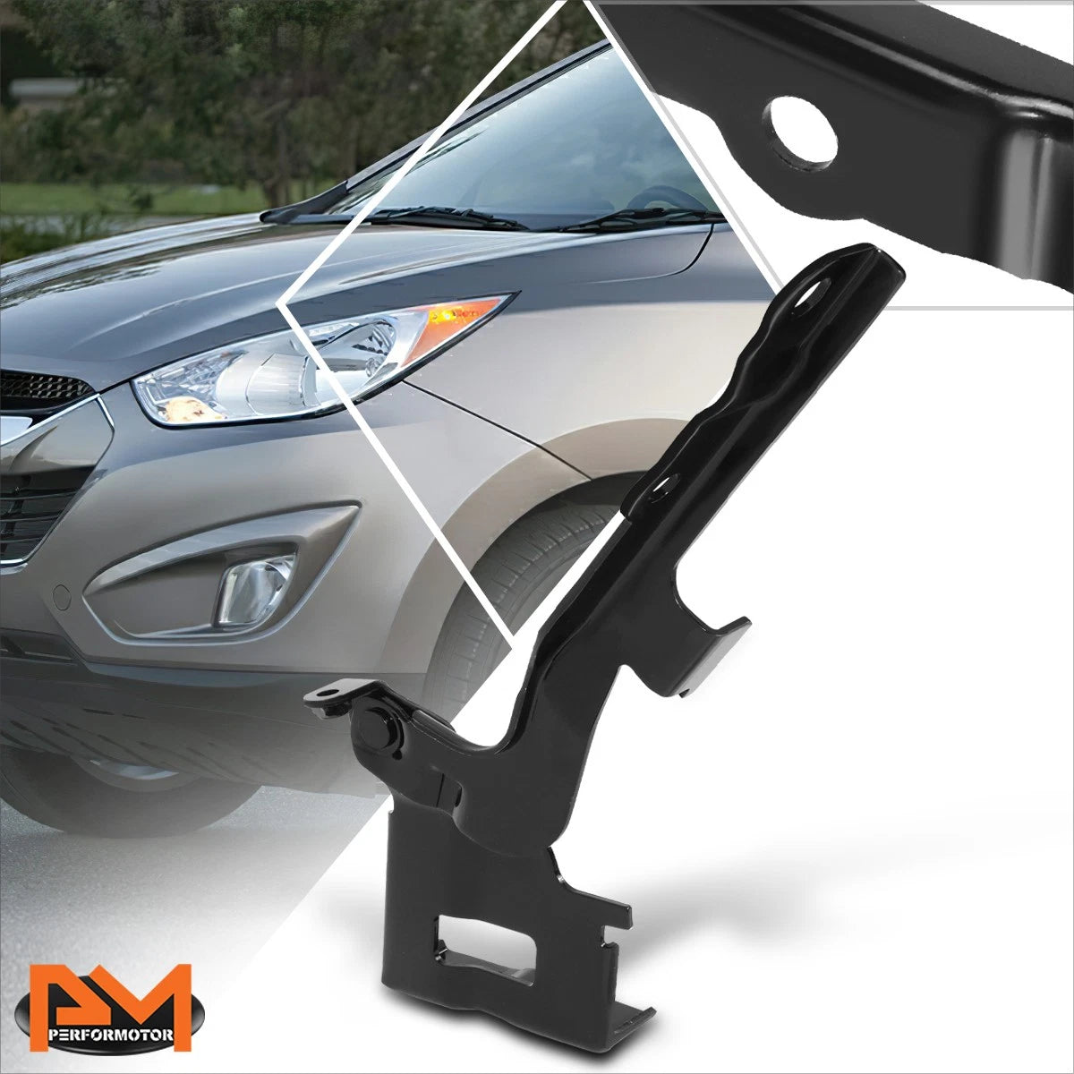 OE Style Left Driver Side Steel Engine Hood Hinge for Tucson (2010–2015)