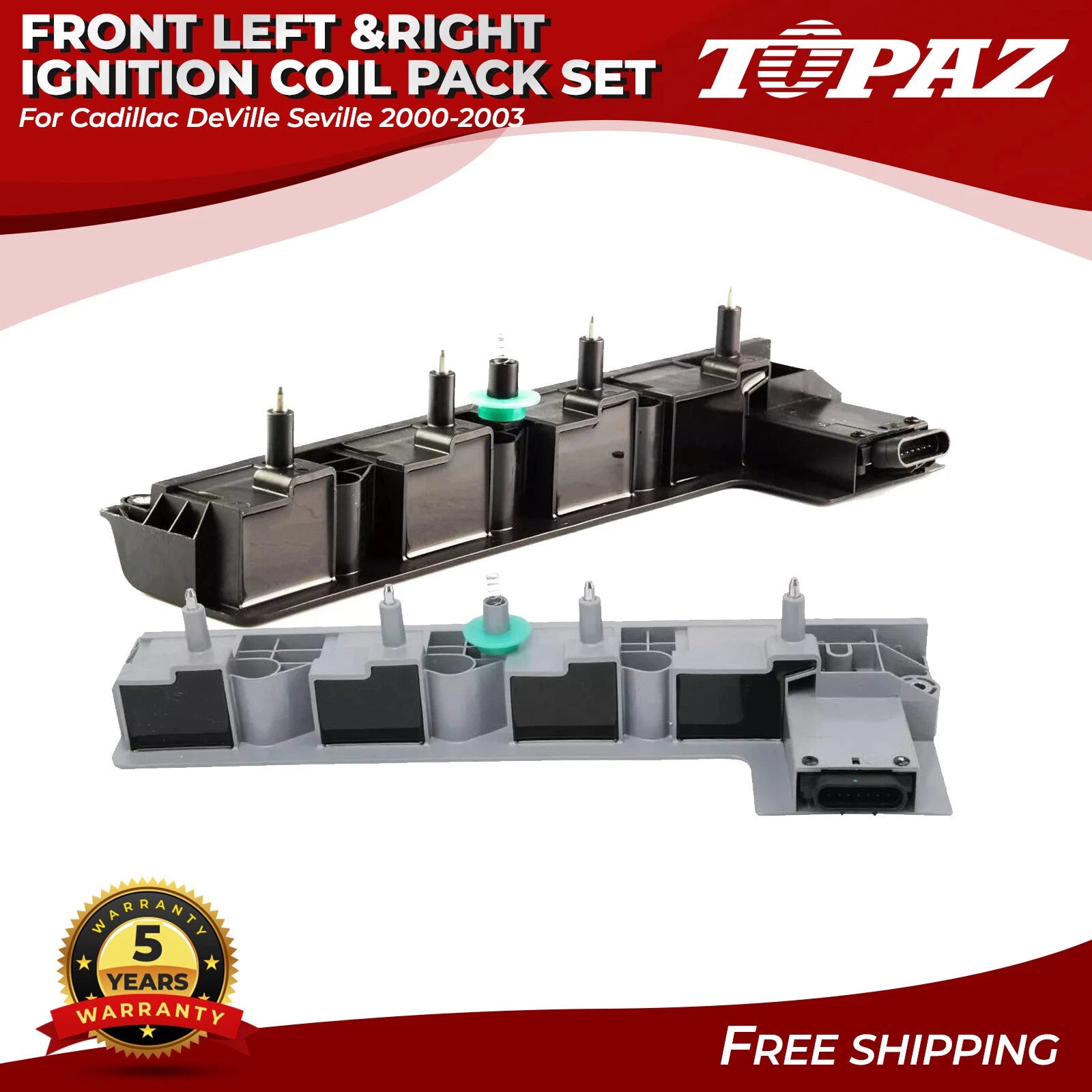 Set of 2 Ignition Coil Packs for Cadillac DeVille Seville (2000–2003)