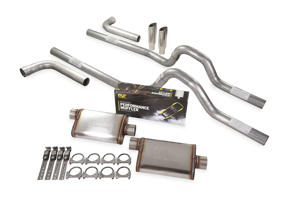 Dual Exhaust Kit 2.5" MagnaFlow Stainless for GM C/K 10 1/2 Ton (1973–1980)