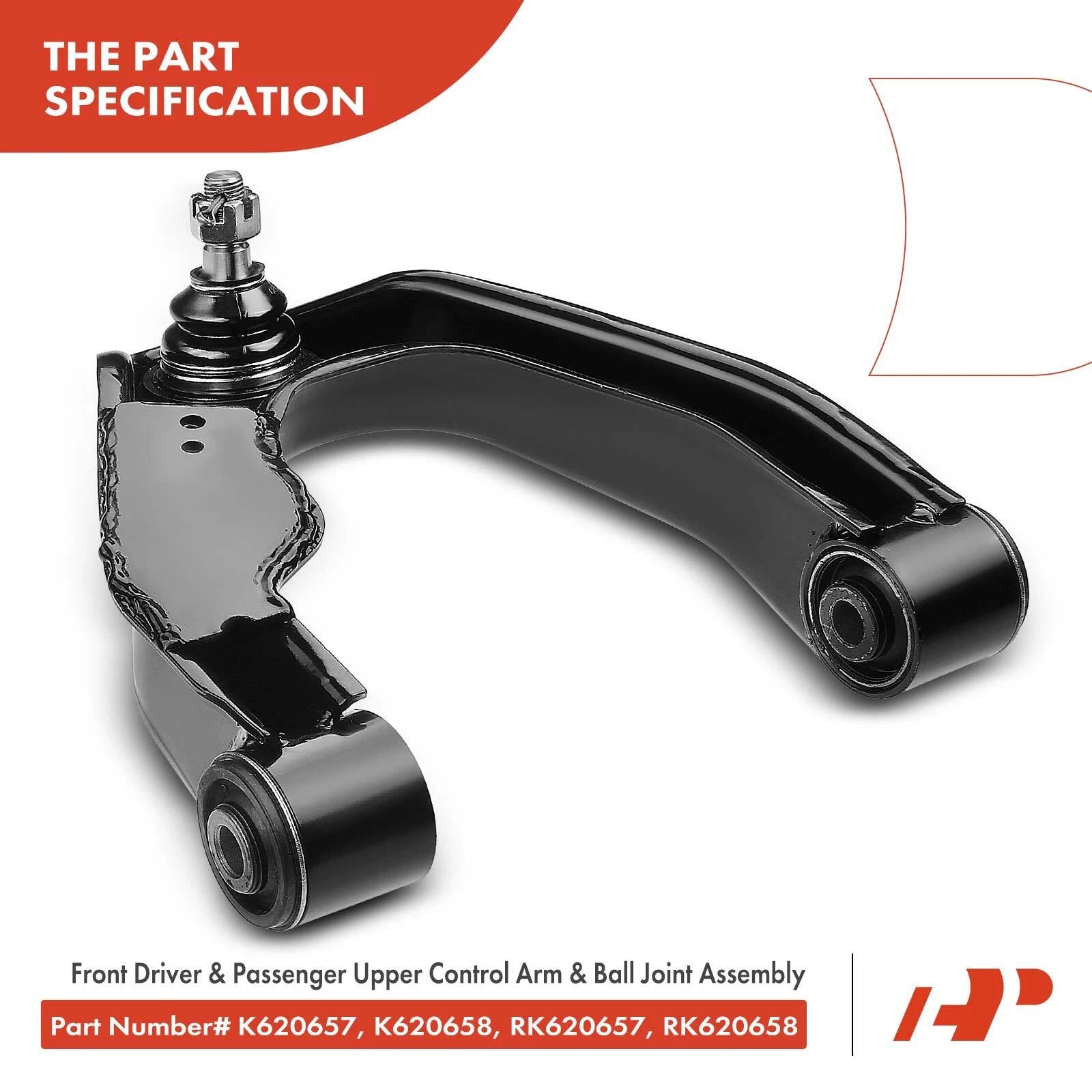 2X Front Upper Control Arm with Ball Joint for Nissan Xterra Frontier (2000-2015)