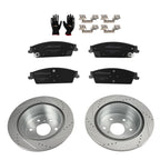 Rear Brake Rotors + Pads Kit for Chevrolet Suburban/Tahoe (2015–2020) P-1707