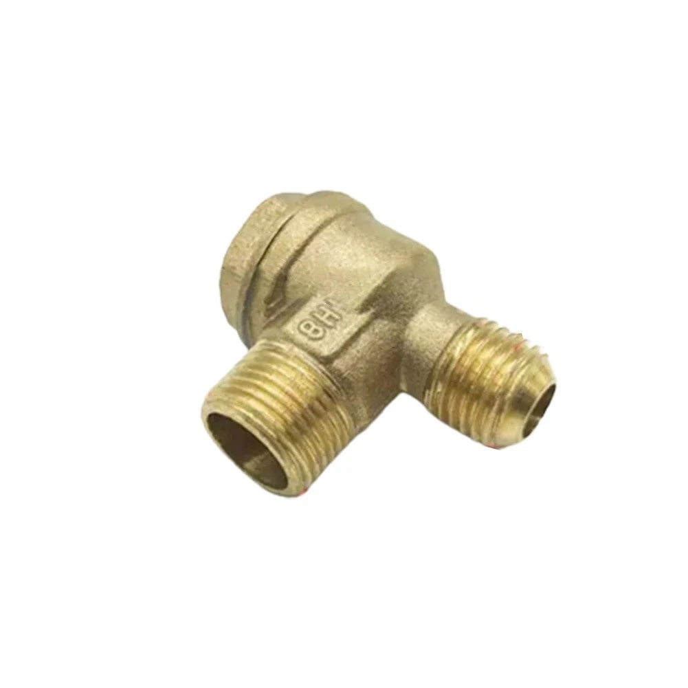 2X Brass Male Threaded Check Valve Connector for Air Compressor