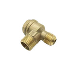 2X Brass Male Threaded Check Valve Connector for Air Compressor