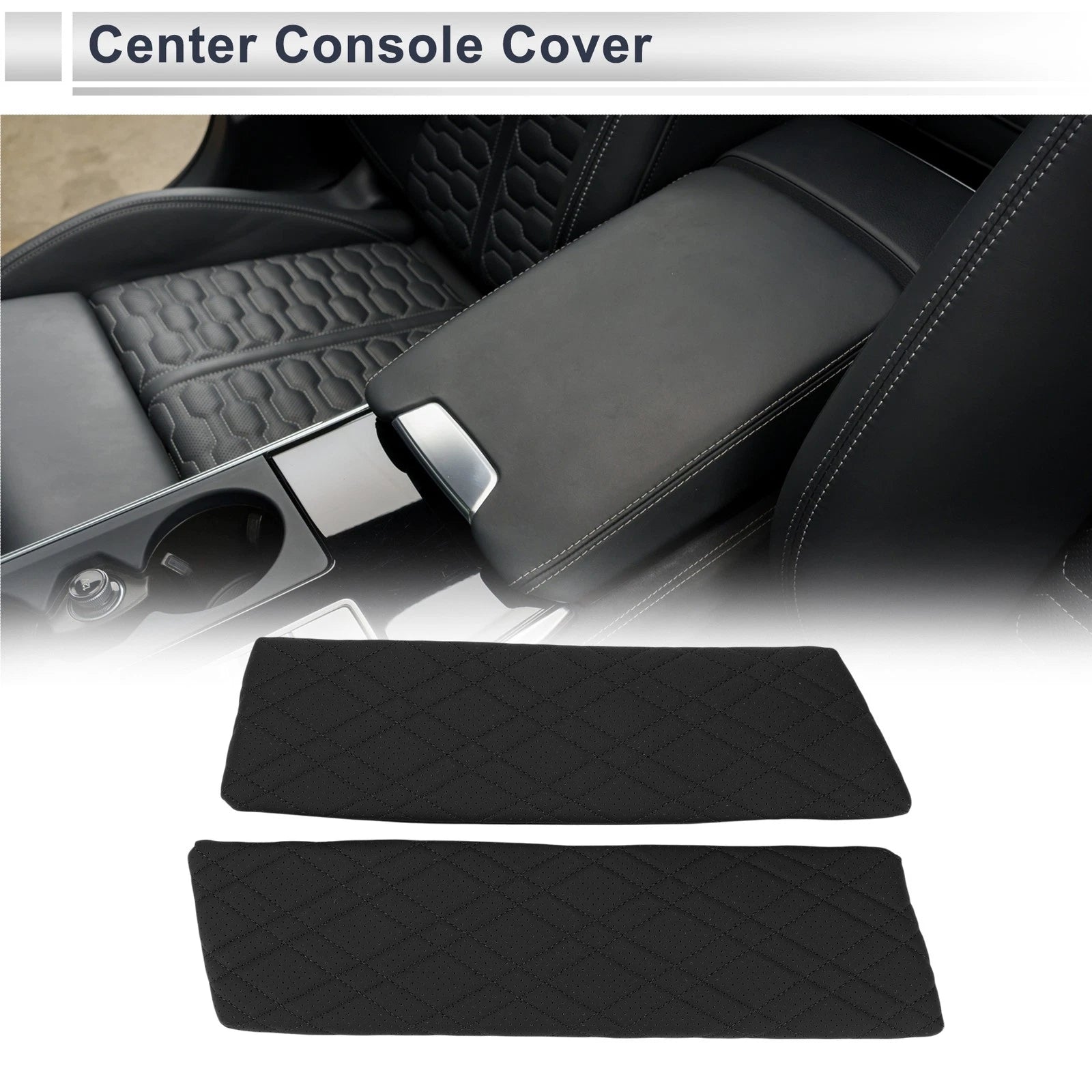 Center Console Cover for BMW 5 Series G30 (2018–2023) Black Set of 1