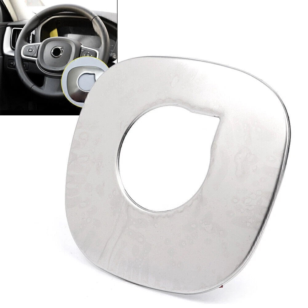 Steering Wheel Frame Cover Trim for Volvo XC60 (2018), XC90 (2015–2018) Silver