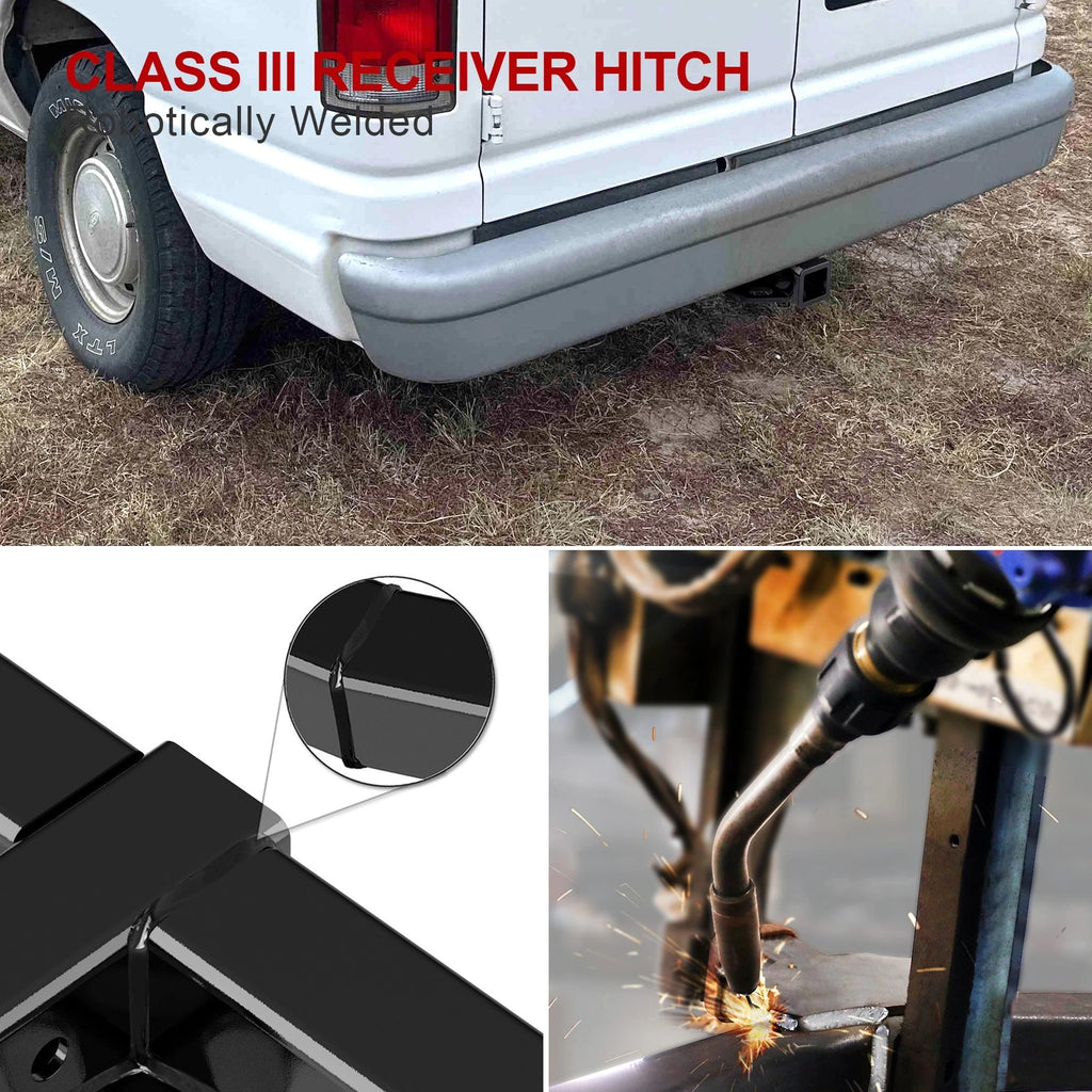 2 Inch Trailer Hitch Receiver for Ford E-150 E-250 E-350 Econoline (1975-2006)