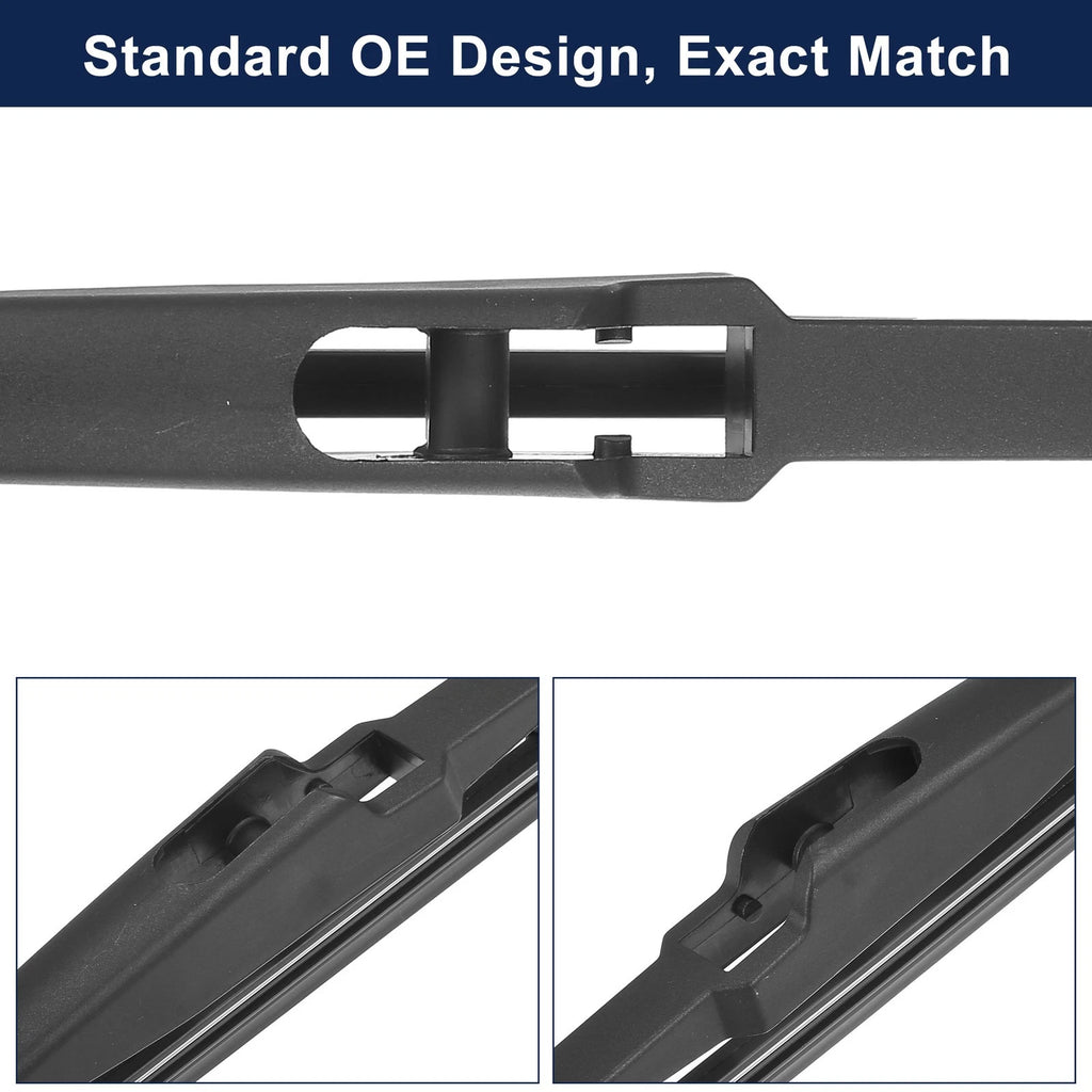 2X Rear Windshield Wiper Blade for Hyundai Grand Santa Fe (2013–2017)