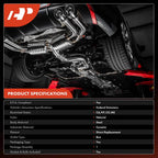 Right Catalytic Converter for Jeep Wrangler JL JK (2012–2020) JT Gladiator