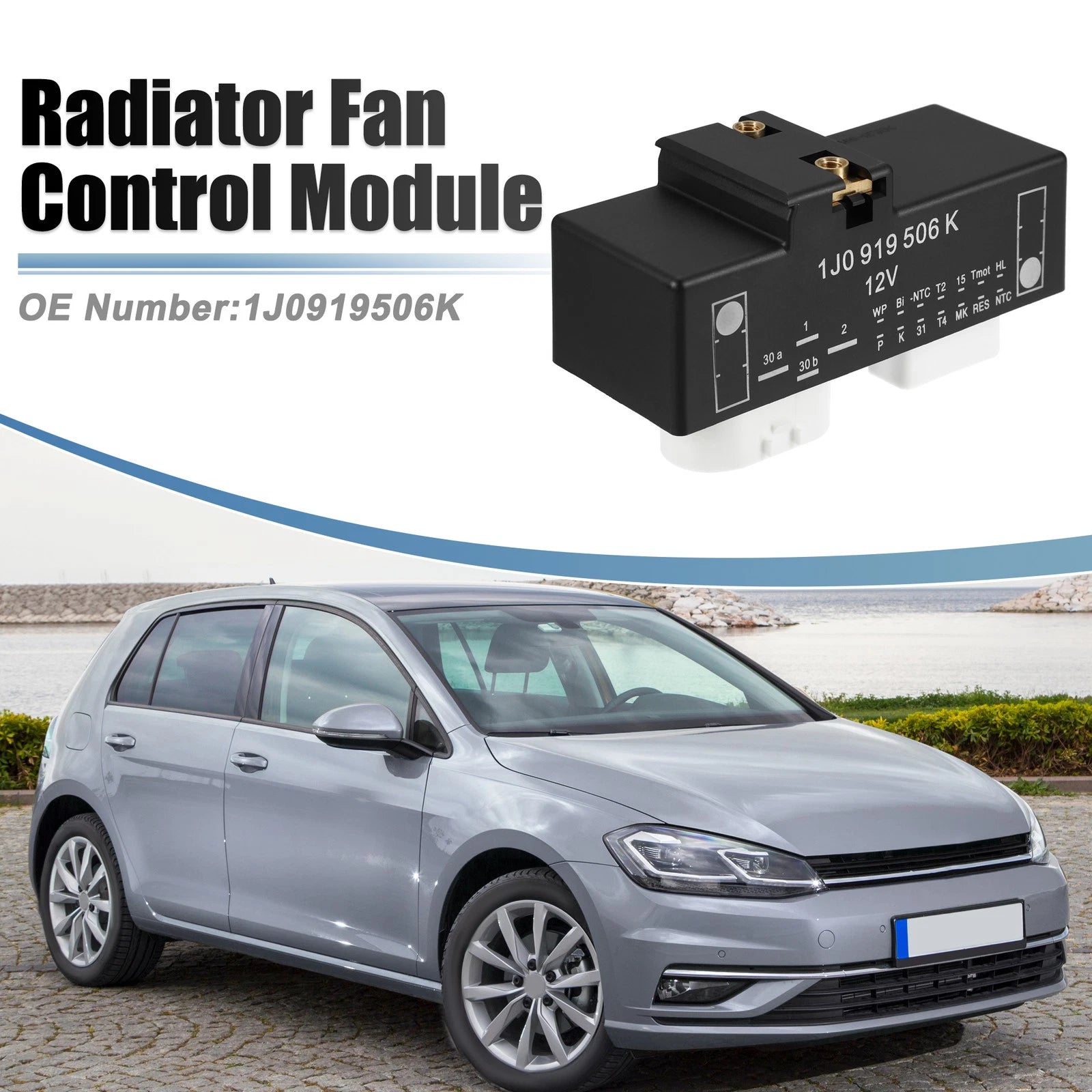 Radiator Fan Control Module for Volkswagen Beetle (2000–2010) 1J0919506K