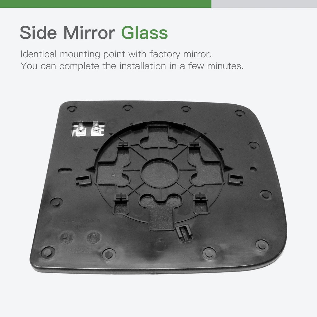 Heated Right Side View Mirror Glass Plate for Dodge Ram 1500 (2010–2019)