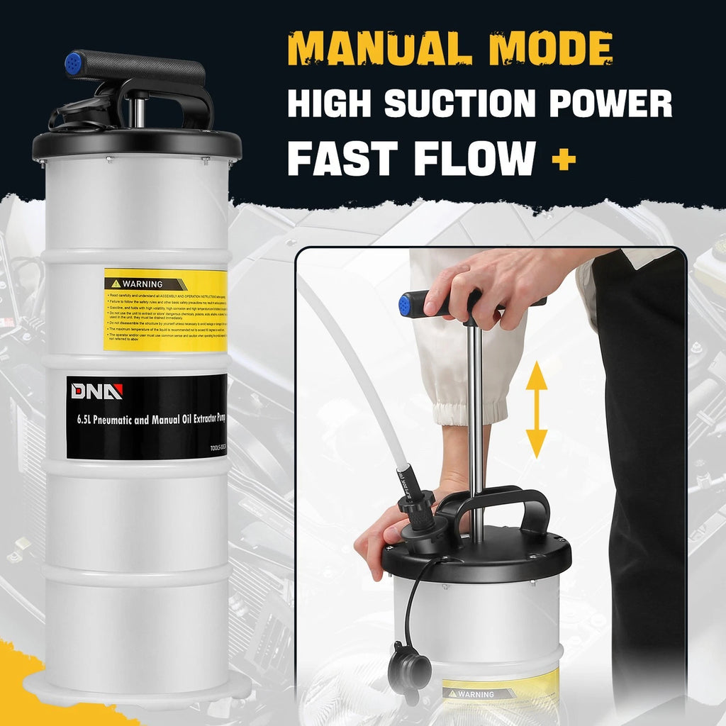 Oil Extractor Pump Tool Set for Brake Fluid Removal (6.5L)