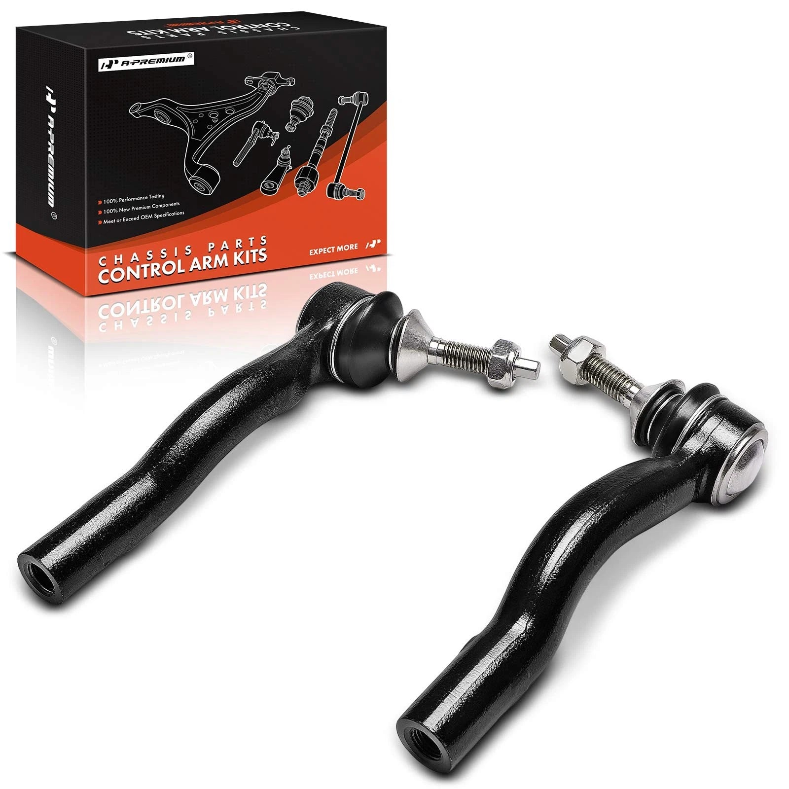 2Pcs Steering Tie Rod End for Ford Crown Victoria (1992–2011)