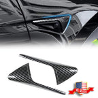 Carbon Fiber Style Side Fender Camera Vent Covers for Tesla Model 3 S X Y