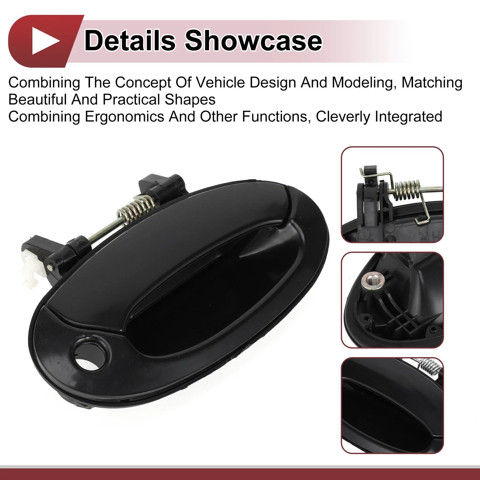 Exterior Door Handle for Hyundai Elantra (2017–2020) Right Black No. 8265029000