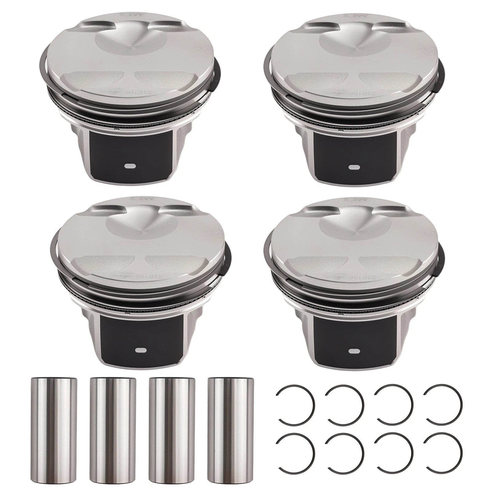 Engine Piston Set of 4 for Ford Edge Escape Fusion 2.0T (2015–2018) FB5Z-6108-A