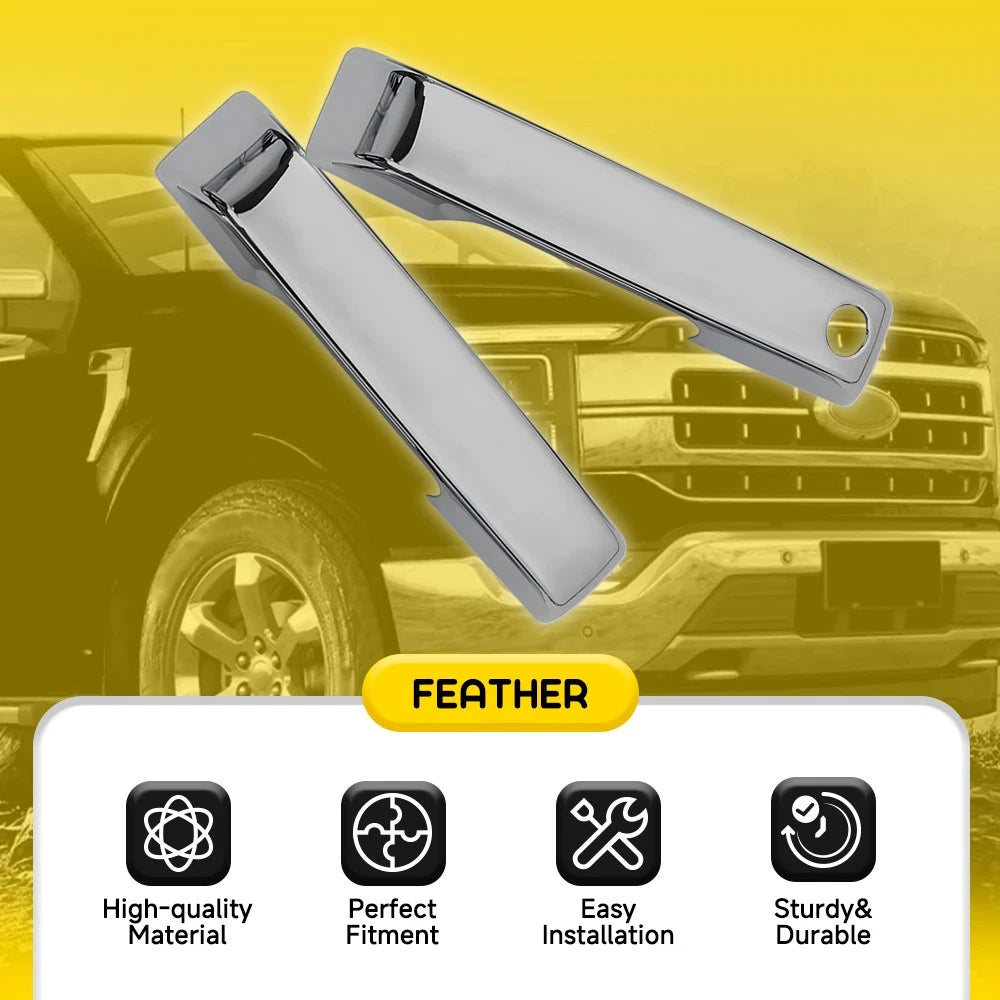 Gloss Chrome 4 Door Handle Covers for Ford F150 (2021–2025)
