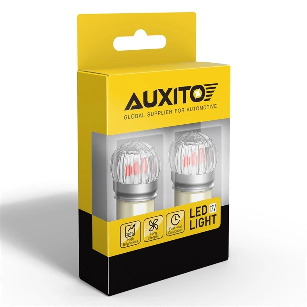 Set of 2 AUXITO BAY15D 1157 2057 2357 LED Tail Brake Stop Light Bulbs